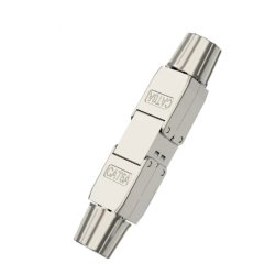 RJ45 samler, Cat6A, tool-less, metal (Skrmet)