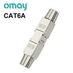 RJ45 samler, Cat6A, tool-less, metal (Skrmet)