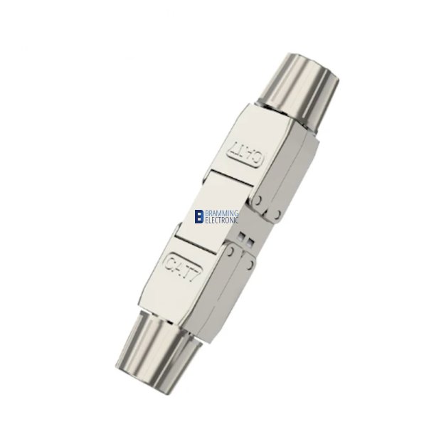 RJ45 samler, Cat7, tool-less, metal (Skrmet)