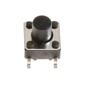 DTSM63N SMD Trykknap 6x6 mm 12V 50mA &ndash; 4 Ben, H�jde 7 mm