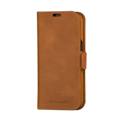 Copenhagen - iPhone 16e/15/14/13  Tan (gte lder) Flip-cover