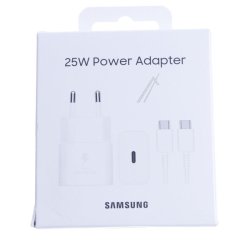 3A USB-C Wall charger (25W) Hvid - med USB-C kabel p 1m