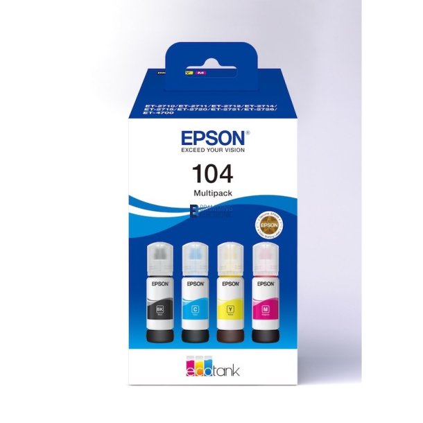 T104 EcoTank 4-colour Multipack (EPSON)