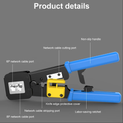 Crimp tool EZ (RJ45 / RJ11 / RJ12) Pass Through