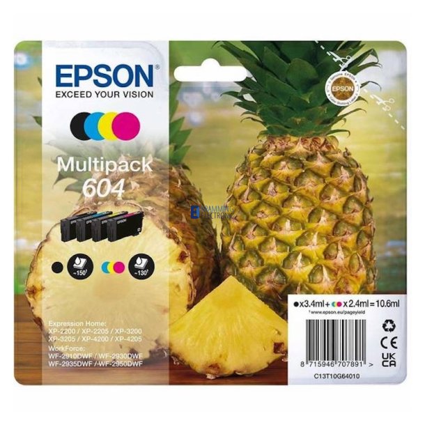 Epson 604 y/c/m/bl Multipack blk