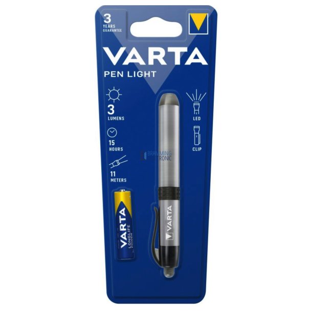 VARTA 16611 LED Penlight &ndash; Lommelygte m. 1xAAA, 3 lm