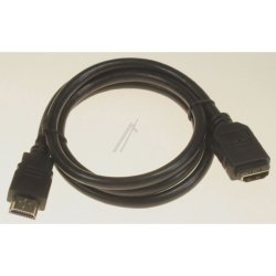 HDMI forlnger, 1 meter i sort