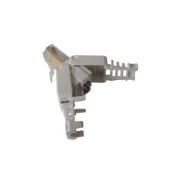 RJ45 plug Cat5E, tool-less, metal (Uskrmet)
