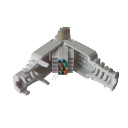 RJ45 plug Cat5E, tool-less, metal (Uskrmet)