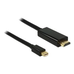 Delock Mini DisplayPort til HDMI Kabel 1m &ndash; Mini DP Han til HDMI Han &ndash; 4K Adapterkabel