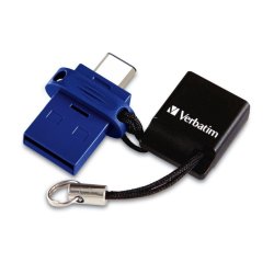 Verbatim Store 'n' Go Dual Drive USB 3.0 / USB-C 32GB &ndash; USB 3.2 Gen 1 Flashdrev