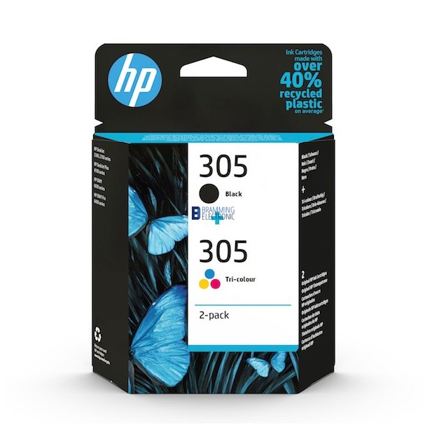 No305 sort &amp; farve combo 2-pack - HP Blk