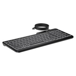 HP 400 bagbelyst tastatur med ledning (USB-C / USB-A) Nordic