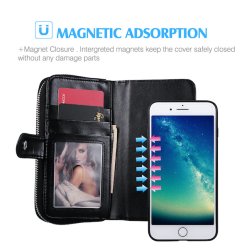 iPhone 6/6s/7/8/SE 2020/SE 2022 Lderpung i sort