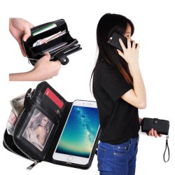 iPhone 6/6s/7/8/SE 2020/SE 2022 Lderpung i sort