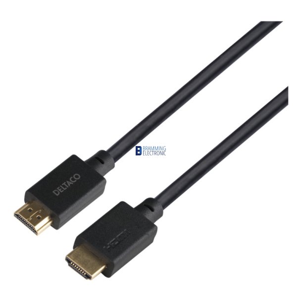 Ultra High Speed HDMI-kabel, 1m, 8K 60Hz, 4K 120Hz, sort