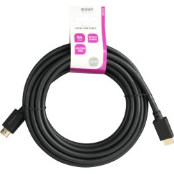 Ultra High Speed HDMI-kabel, 5m, 8K 60Hz, 4K 120Hz, sort