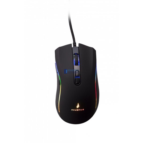 Hawk Claw Gaming 7-Button Mouse with RGB, sort (SUREFIRE)