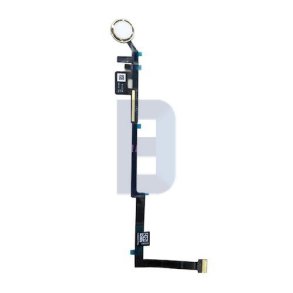 iPad 5 / 6, Homeknap flex komplet i Hvid/Guld