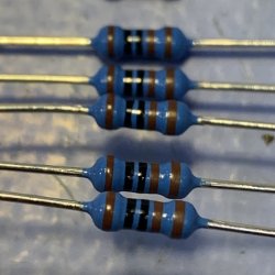 Metal - Film modstand 1K Ohm - 0.6W - 1% (5 stk.)