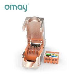 RJ45 plug Cat7, tool-less, metal (Skrmet)