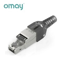 RJ45 plug Cat7, tool-less, metal (Skrmet)