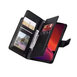 iPhone 14 Pro Max, Ldercover med plads til kreditkort i sort (9 kort)