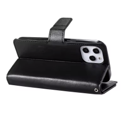 iPhone 14 Pro Max, Ldercover med plads til kreditkort i sort (9 kort)