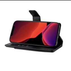 iPhone 14 Pro Max, Ldercover med plads til kreditkort i sort (9 kort)