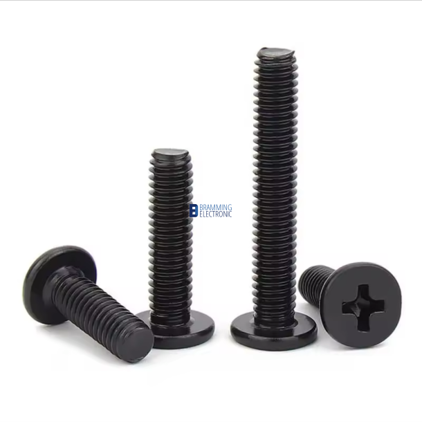 Laptop, Bund skruer (M2.5x12mm) Sort (5 stk)