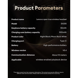 Lenovo EA305 - Bluetooth earphones - Hvid