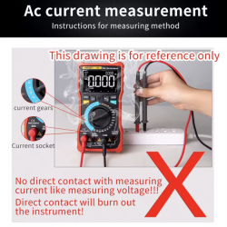 ANENG DM850, 1999 Counts, Digitalt Multimeter