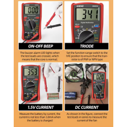 ANENG DM850, 1999 Counts, Digitalt Multimeter