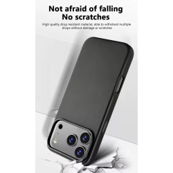 Lder cover - iPhone 17 i Sort