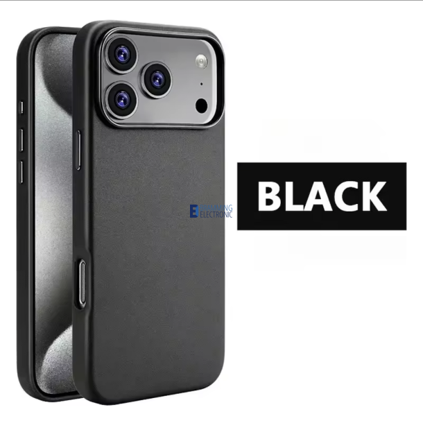 Lder cover - iPhone 17 i Sort