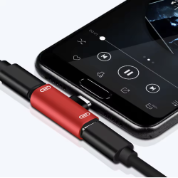 USB-C han til 2xUSB-C hun, splitter