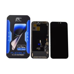 iPhone 12 / 12 Pro JK Soft OLED Sk�rm med Ramme