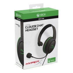 HyperX CloudX Chat headset til Xbox, sort/grn