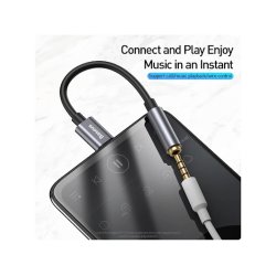 USB-C to 3.5mm adapter (Sort) Baseus L54