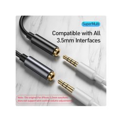 USB-C to 3.5mm adapter (Sort) Baseus L54