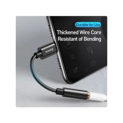 USB-C to 3.5mm adapter (Sort) Baseus L54
