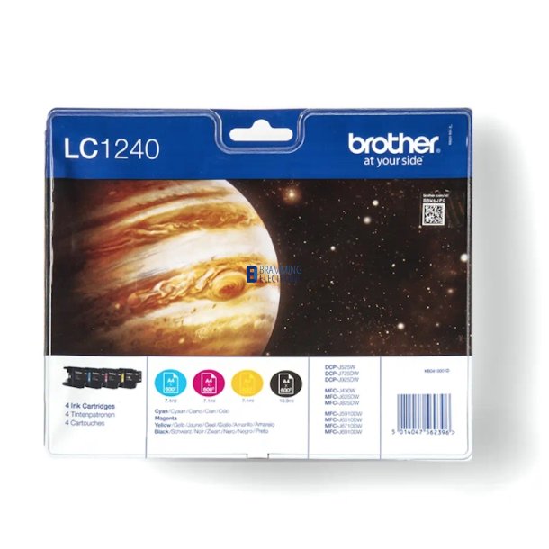 Brother LC1240 value pack b/c/m/y