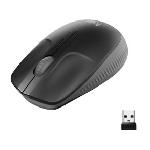 Logitech M190 trdls mus, sort (Charcoal)
