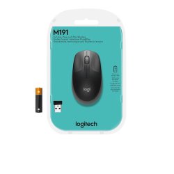 Logitech M190 trdls mus, sort (Charcoal)