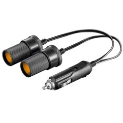 Cigaret-tnder adapter, 1xhanstik - 2xhunstik