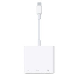 Apple USB-C Videoadapter 4K HDMI, USB & USB-C Str�m &ndash; Original Hvid