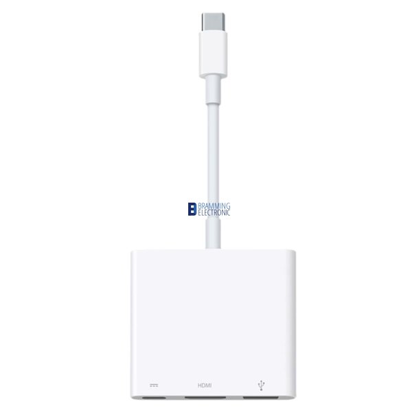 Apple USB-C Videoadapter 4K HDMI, USB & USB-C Str�m &ndash; Original Hvid