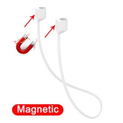 Magnetisk Silikone Strap til EarPods i Hvid