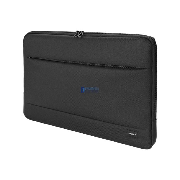 Laptop sleeve, for laptops up to 12", polyester, sort