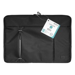 Laptop sleeve, for laptops up to 15,6", polyester, sort